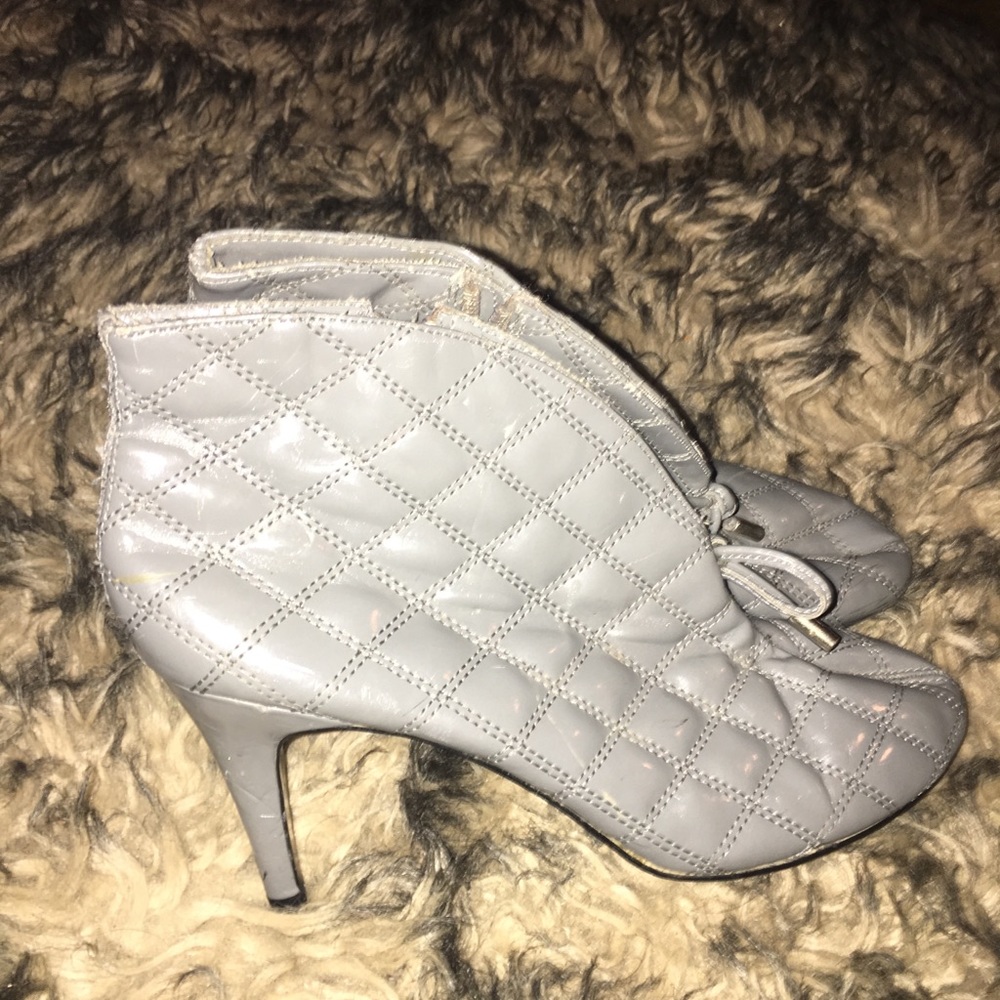 Gray boots